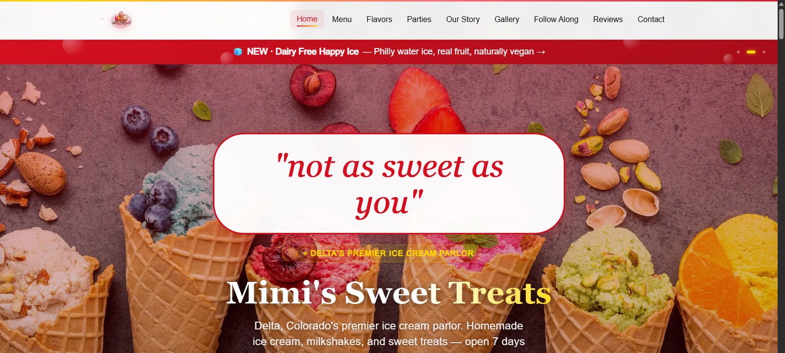 Mimi's Sweet Treats main site