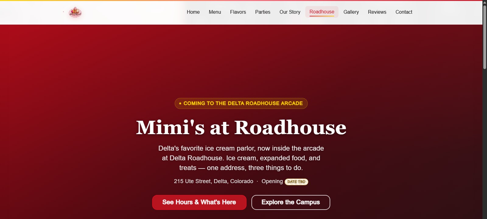 Mimi's at Roadhouse site preview